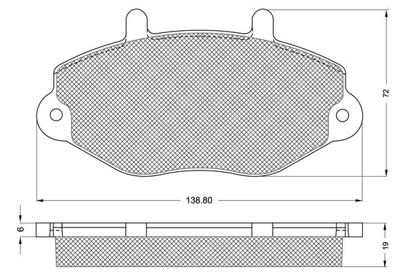 PROCODIS FRANCE Комплект тормозных колодок, дисковый тормоз PF1192